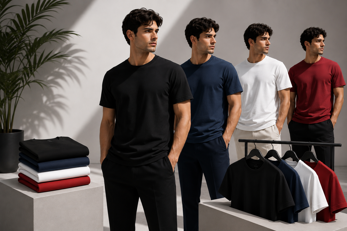 Premium Cotton Crew Neck T-Shirt